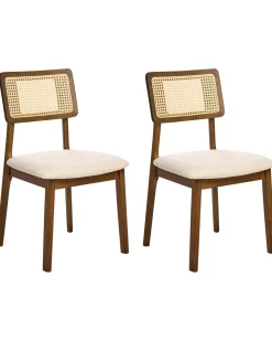 Set di 2 sedie da pranzo EMBAR Legno Marrone