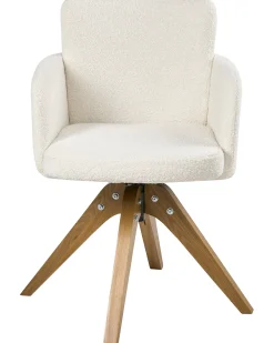 Set di 2 sedie da pranzo EVELYN Bouclé Bianco sporco