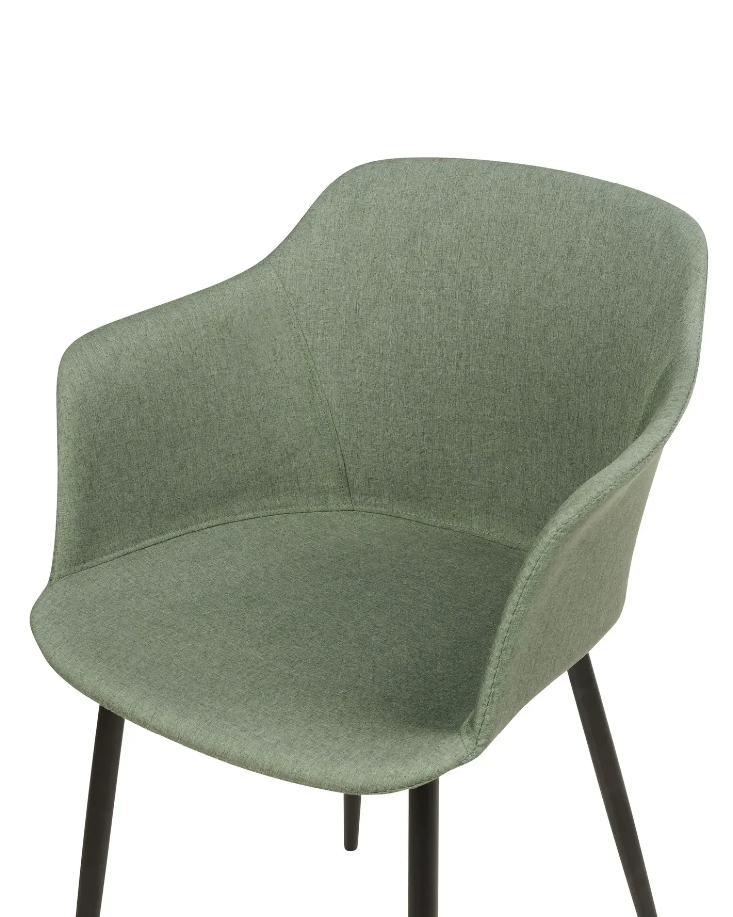 Set di 2 sedie da pranzo ELIM Tessuto Verde scuro