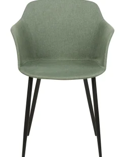 Set di 2 sedie da pranzo ELIM Tessuto Verde scuro