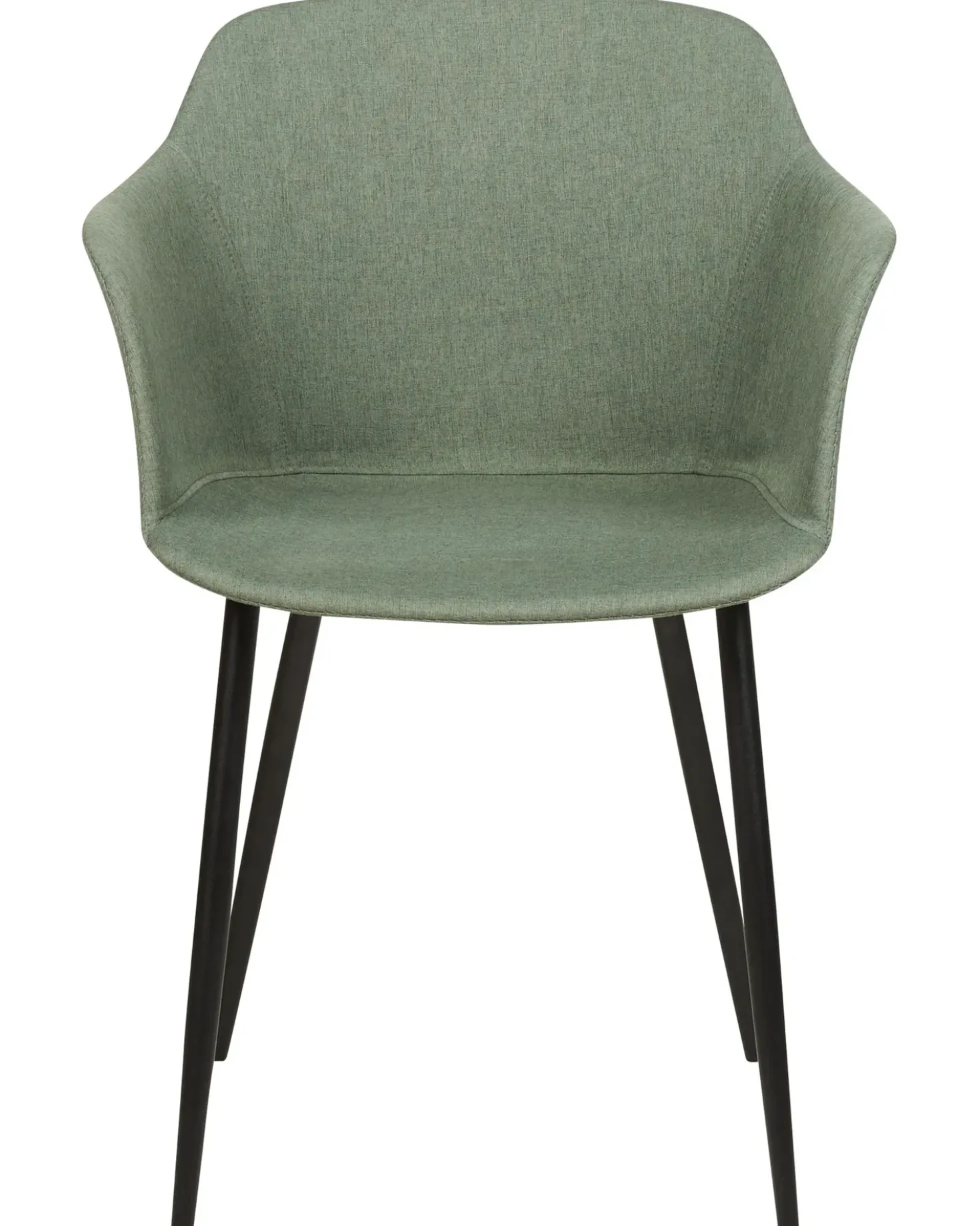 Set di 2 sedie da pranzo ELIM Tessuto Verde scuro