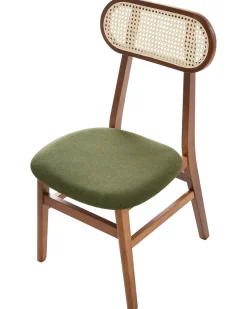 Set di 2 sedie da pranzo FALLON Legno Marrone/Verde