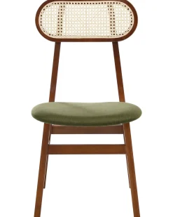 Set di 2 sedie da pranzo FALLON Legno Marrone/Verde
