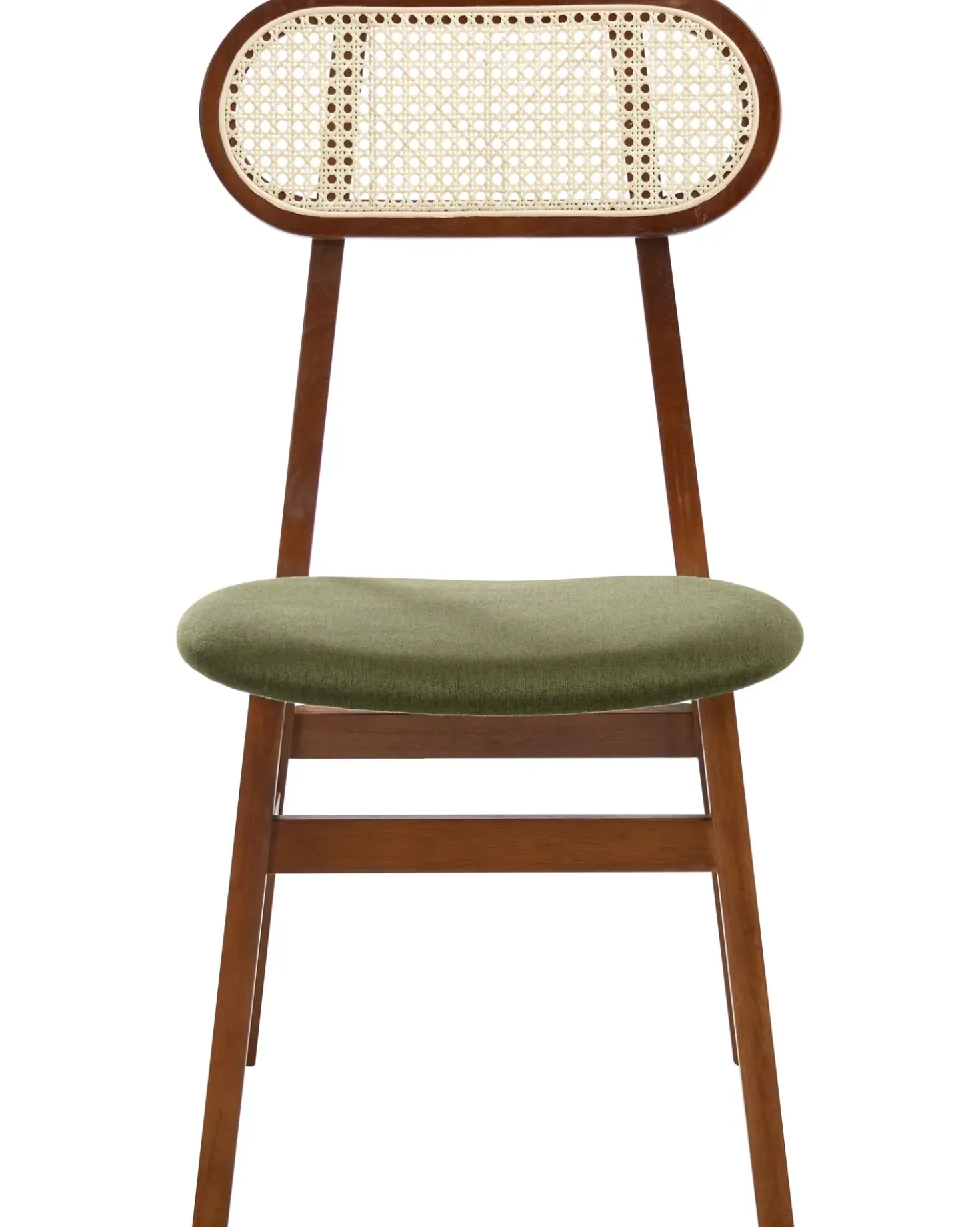 Set di 2 sedie da pranzo FALLON Legno Marrone/Verde