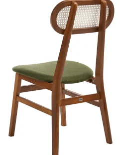 Set di 2 sedie da pranzo FALLON Legno Marrone/Verde