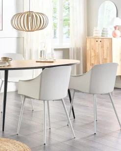Set di 2 sedie da pranzo FONDA Bianco