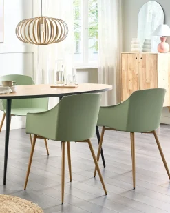 Set di 2 sedie da pranzo FONDA II Verde chiaro