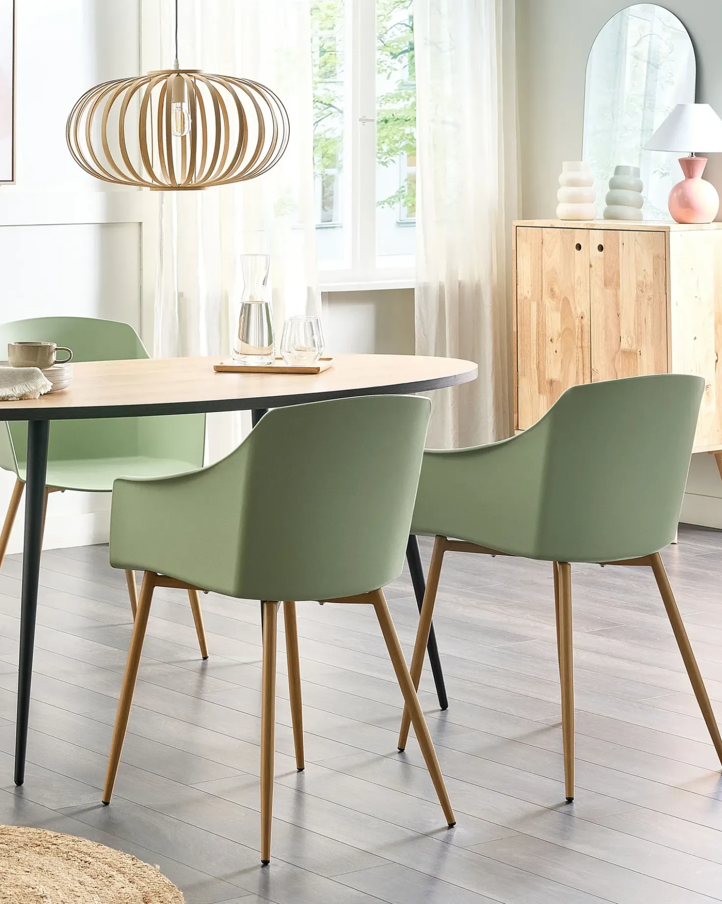 Set di 2 sedie da pranzo FONDA II Verde chiaro