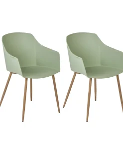 Set di 2 sedie da pranzo FONDA II Verde chiaro