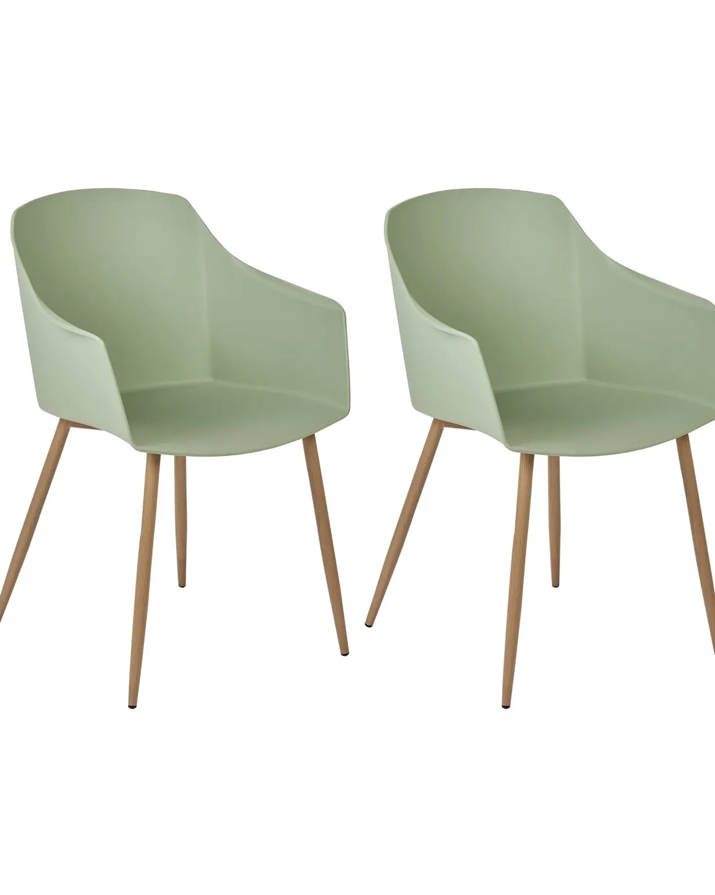 Set di 2 sedie da pranzo FONDA II Verde chiaro