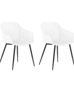 Set di 2 sedie da pranzo FONDA Bianco