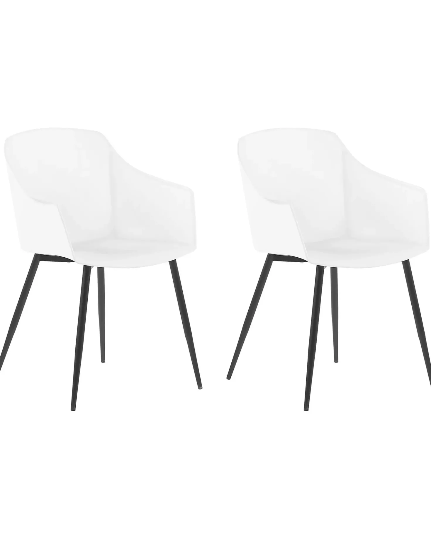 Set di 2 sedie da pranzo FONDA Bianco