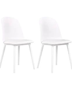 Set di 2 sedie da pranzo FOMBY Bianco
