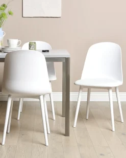 Set di 2 sedie da pranzo FOMBY Bianco