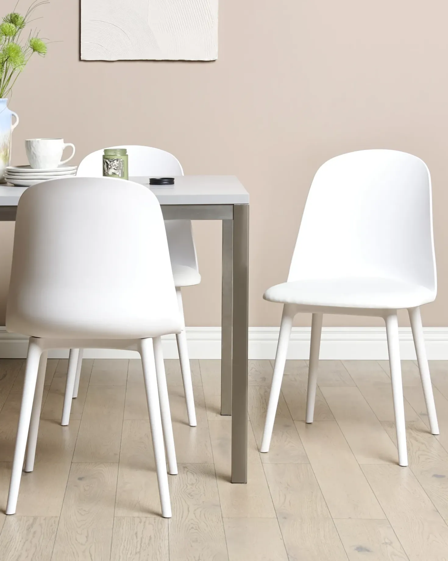 Set di 2 sedie da pranzo FOMBY Bianco