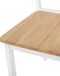 Set di 2 sedie da pranzo GEORGIA Legno Bianco