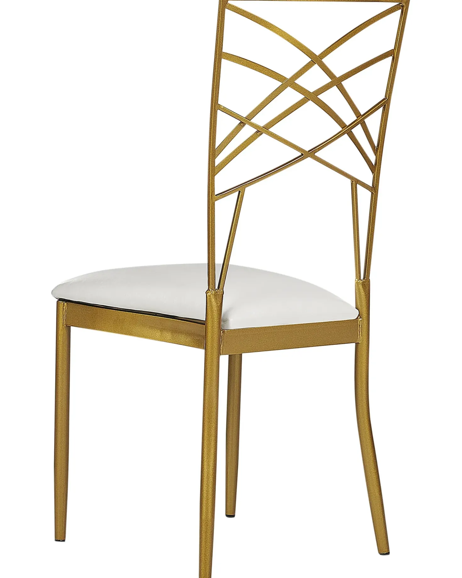 Set di 2 sedie da pranzo GIRARD Metallo Oro