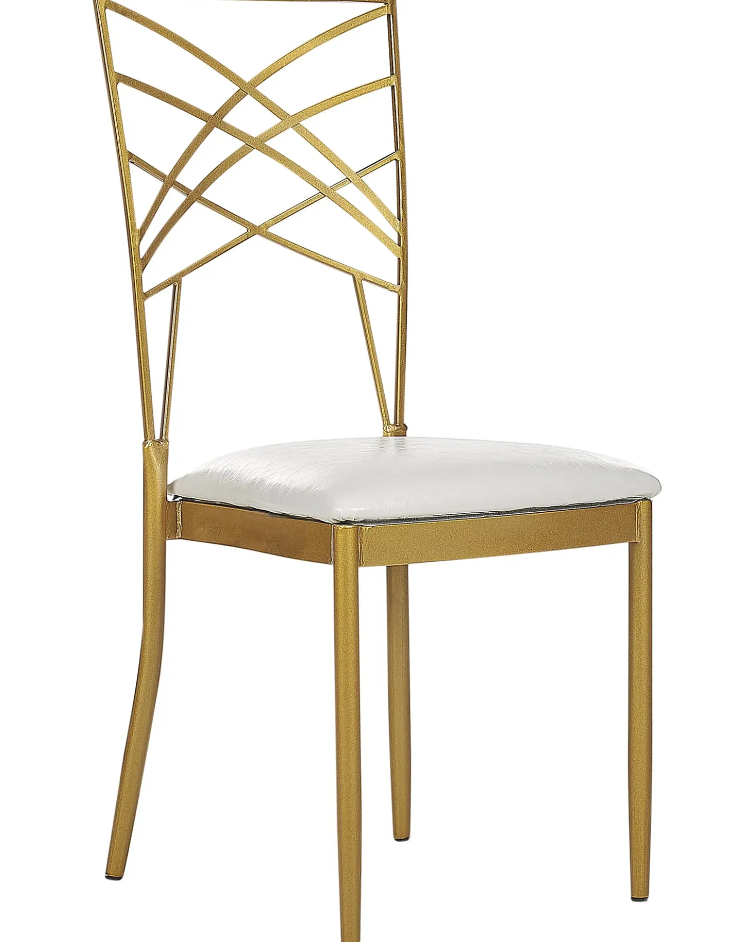 Set di 2 sedie da pranzo GIRARD Metallo Oro