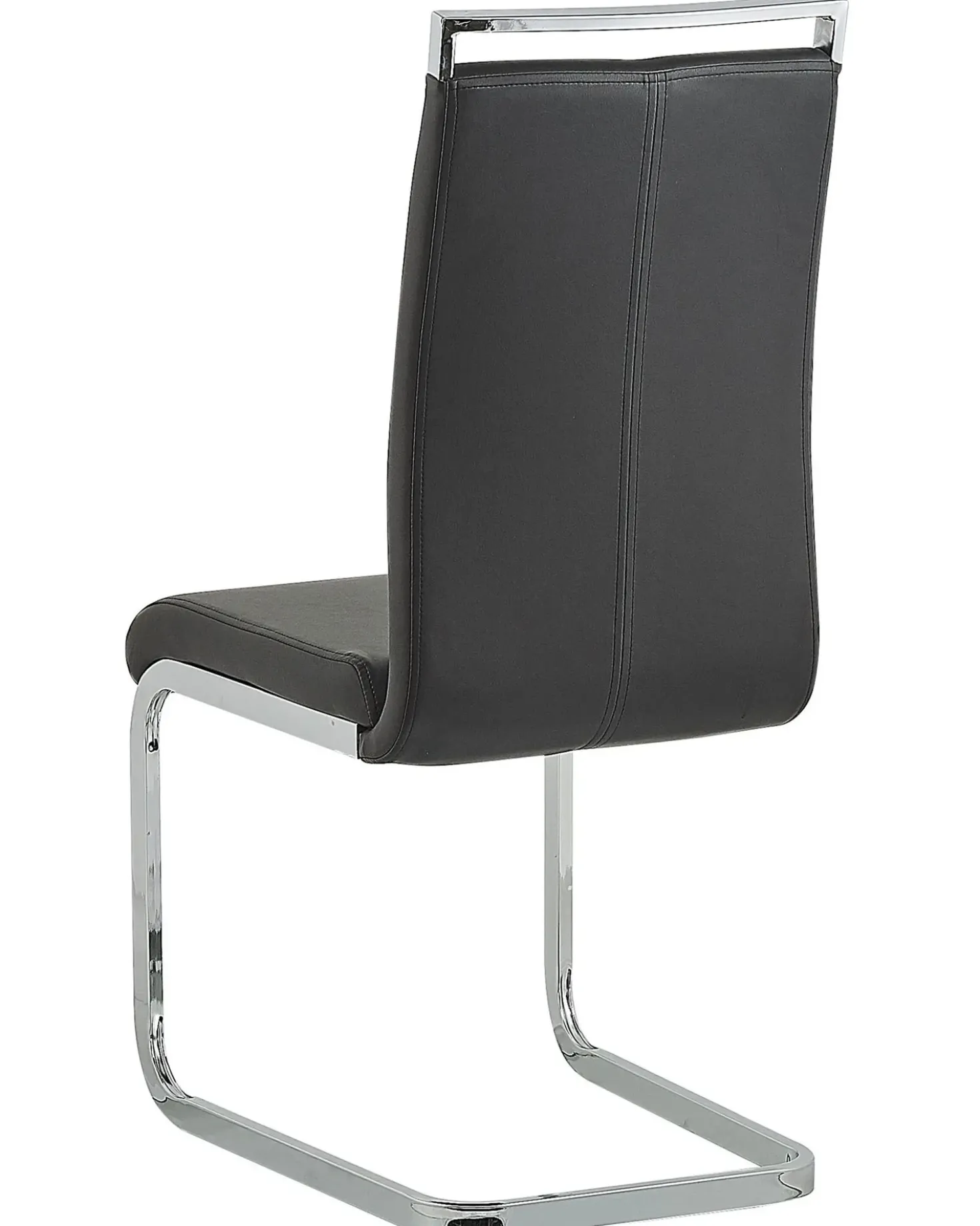 Set di 2 sedie da pranzo GREEDIN Pelle sintetica Nero