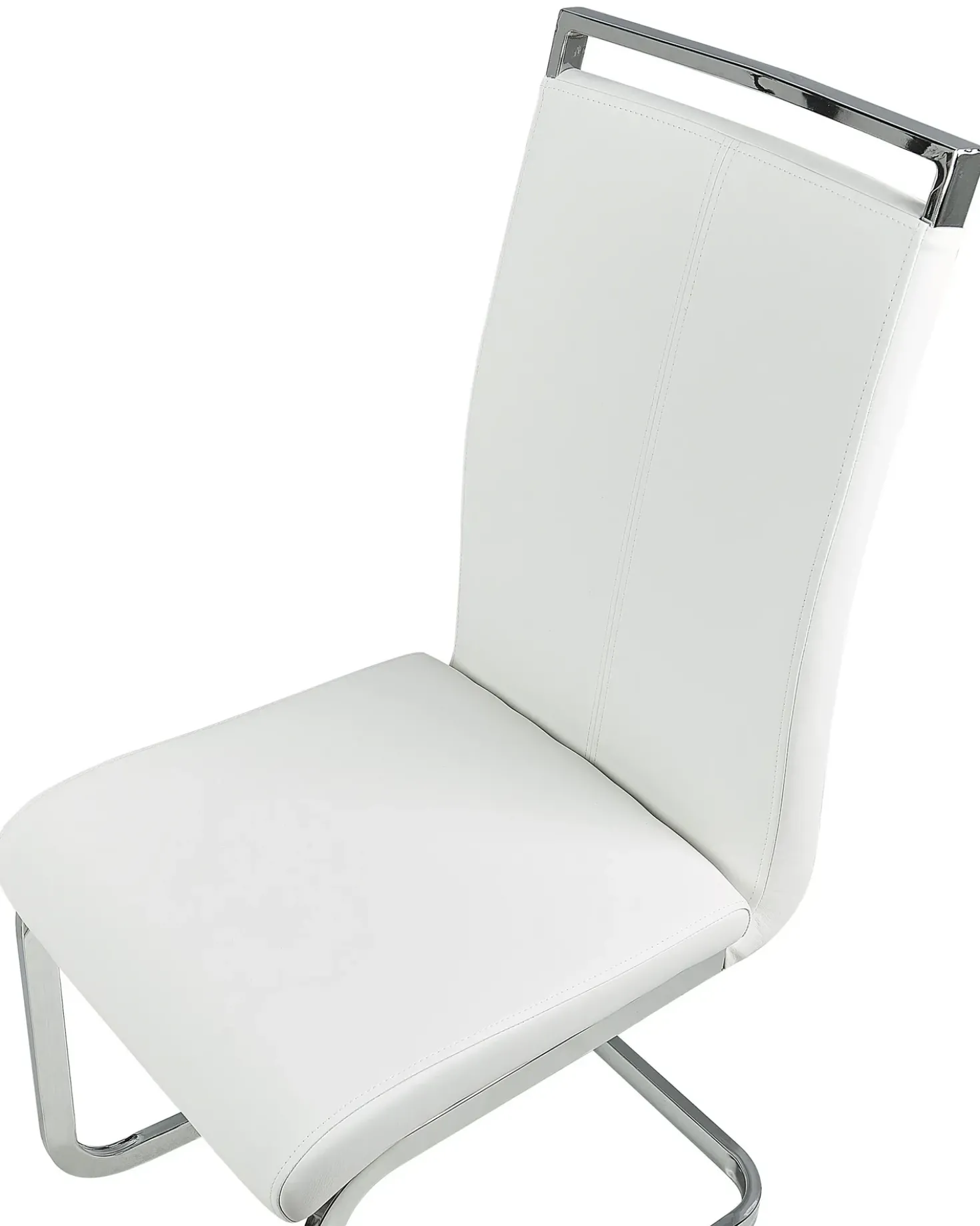 Set di 2 sedie da pranzo GREEDIN Pelle sintetica Bianco