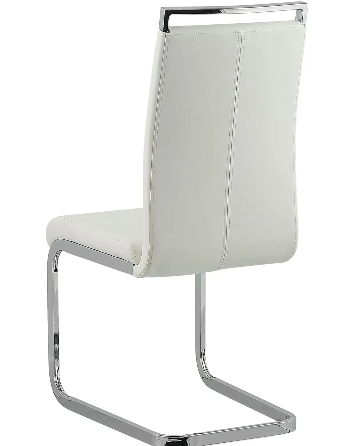 Set di 2 sedie da pranzo GREEDIN Pelle sintetica Bianco