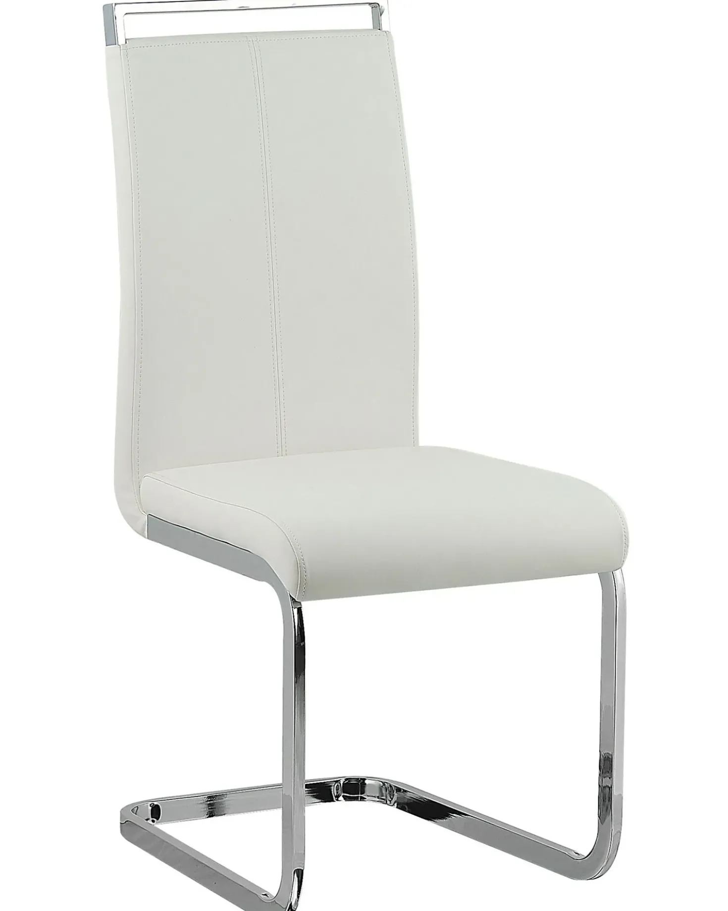 Set di 2 sedie da pranzo GREEDIN Pelle sintetica Bianco