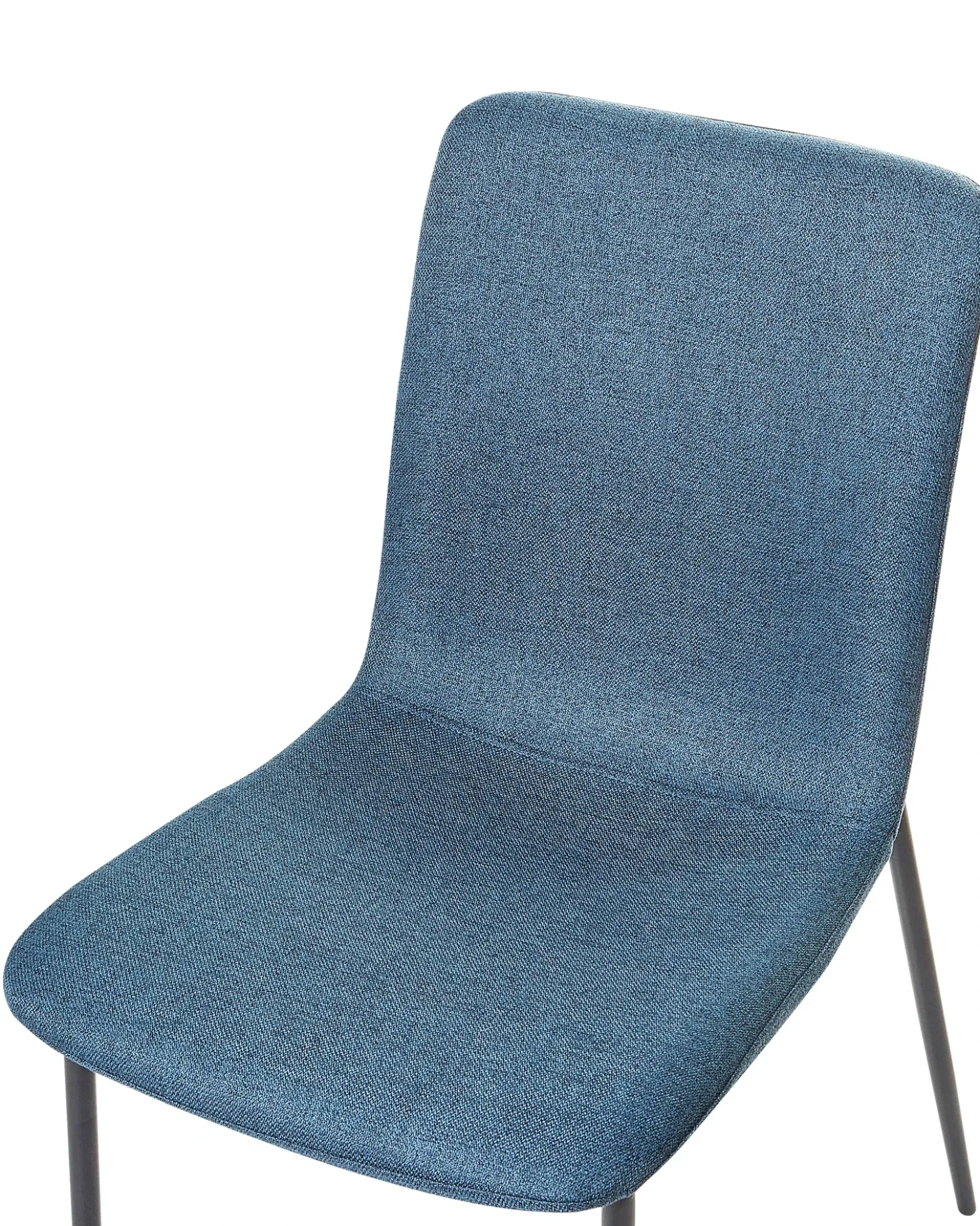 Set di 4 sedie da pranzo GLENDIVE Tessuto Blu scuro
