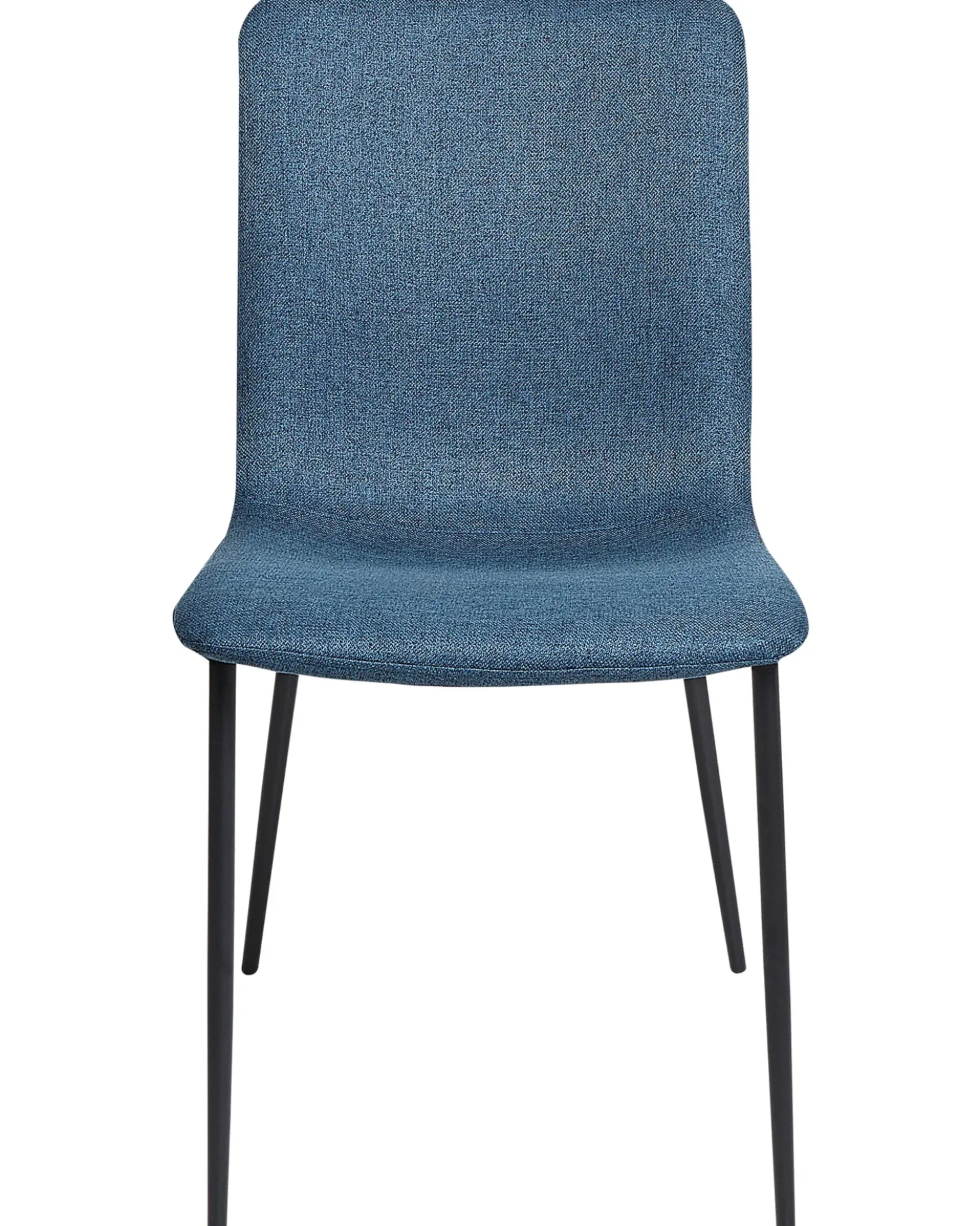 Set di 4 sedie da pranzo GLENDIVE Tessuto Blu scuro