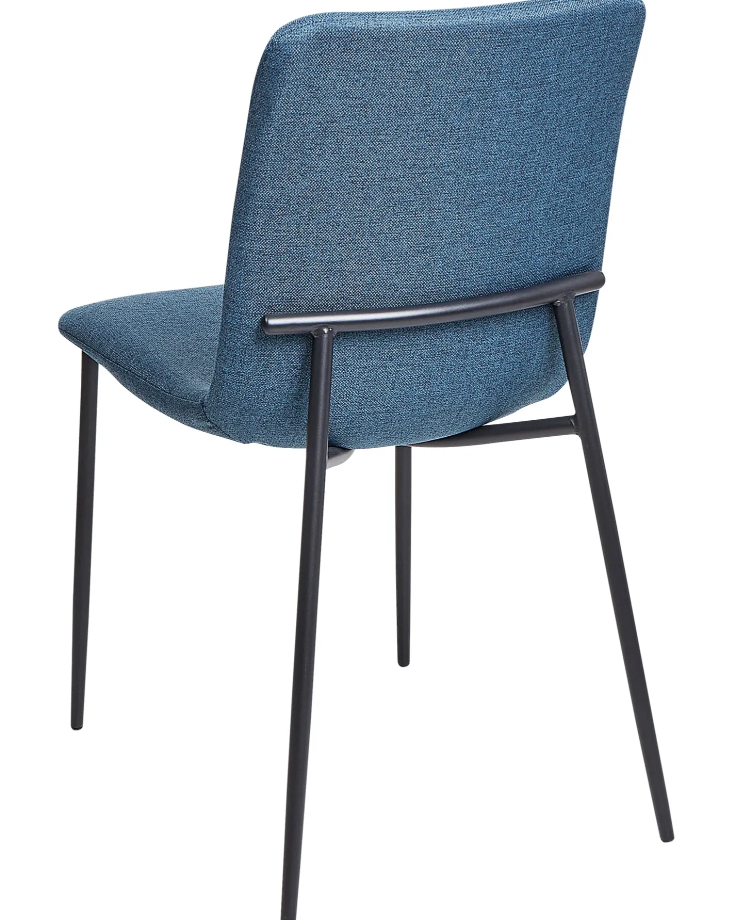 Set di 4 sedie da pranzo GLENDIVE Tessuto Blu scuro