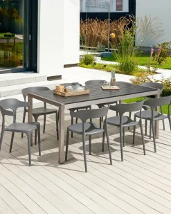 Set di 8 sedie da pranzo GUBBIO Grigio