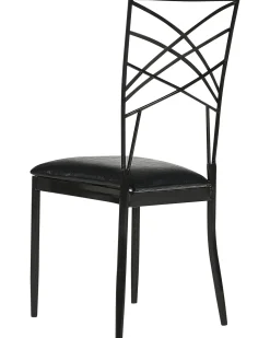 Set di 2 sedie da pranzo GIRARD Metallo Nero