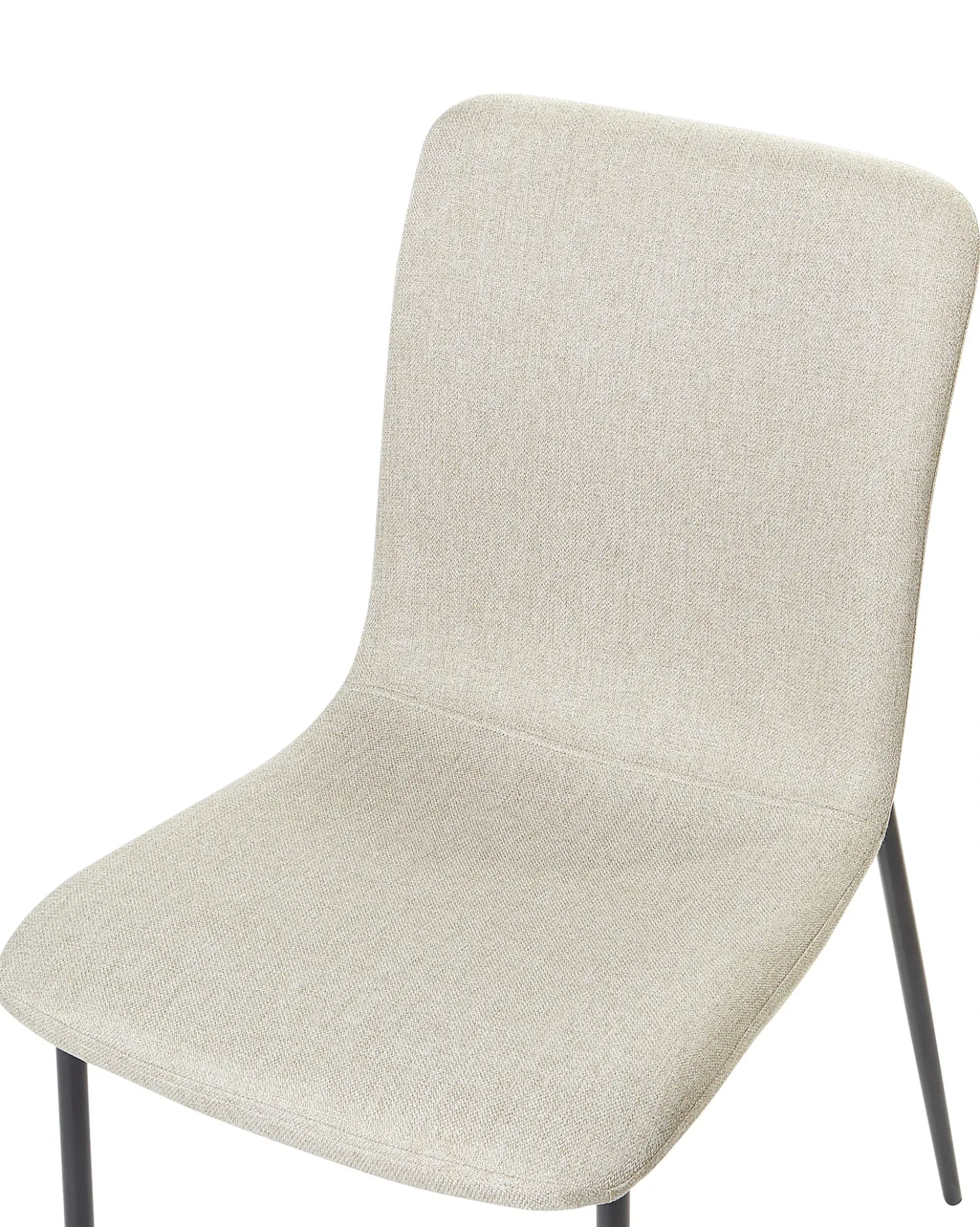 Set di 4 sedie da pranzo GLENDIVE Tessuto Beige chiaro