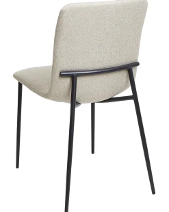 Set di 4 sedie da pranzo GLENDIVE Tessuto Beige chiaro