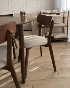 Set di 2 sedie da pranzo HOPE Legno Marrone/Beige