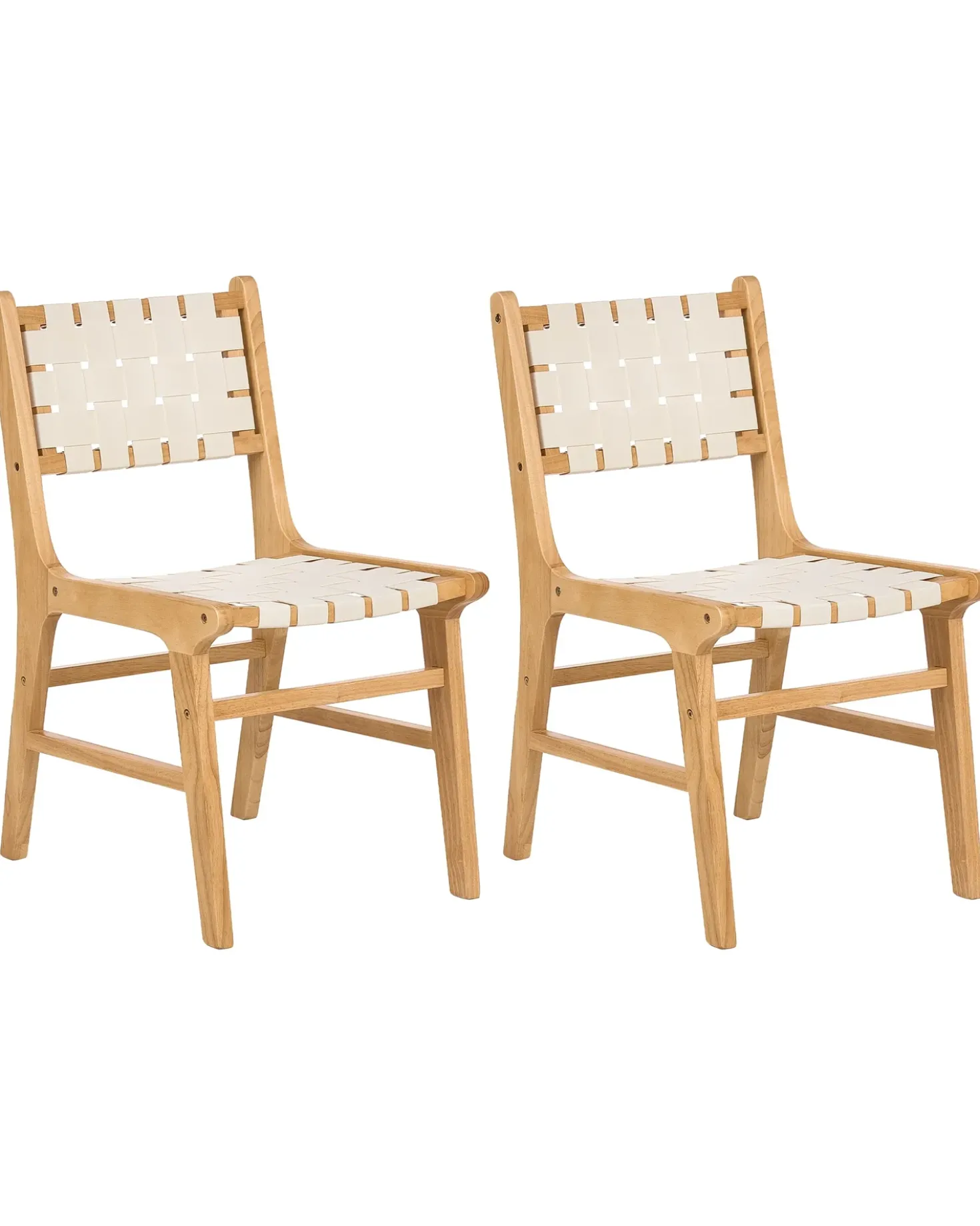 Set di 2 sedie da pranzo HUMBLE Legno Marrone chiaro