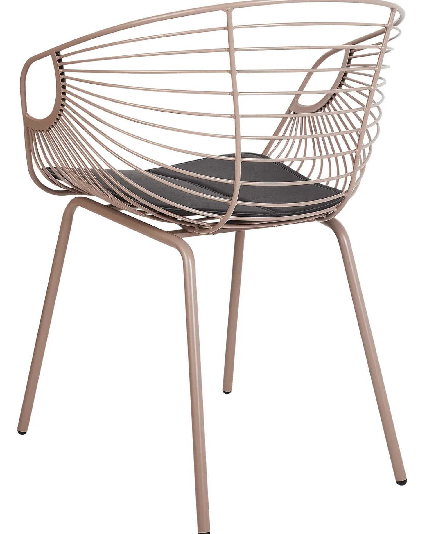 Set di 2 sedie da pranzo HOBACK Metallo Beige