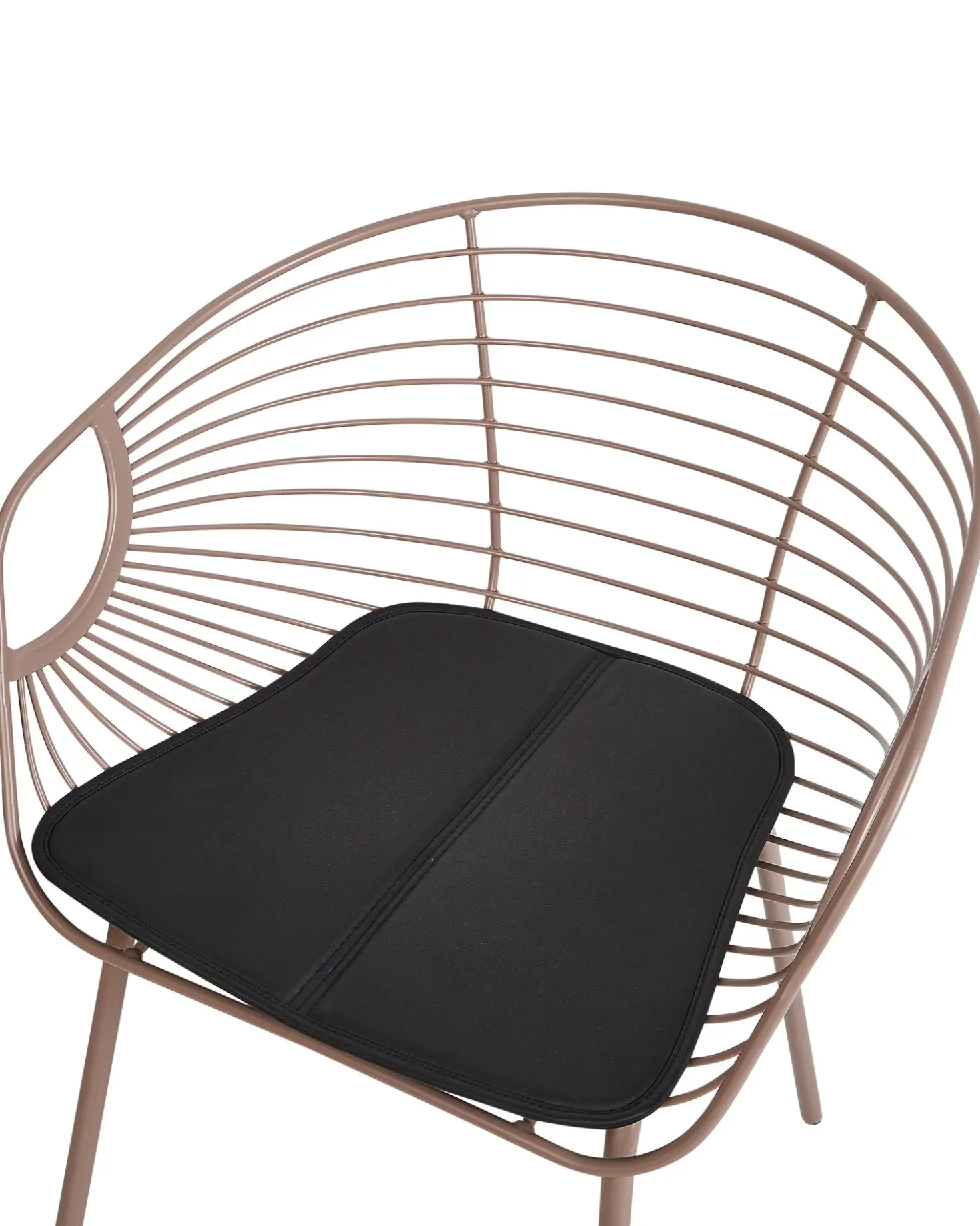 Set di 2 sedie da pranzo HOBACK Metallo Beige
