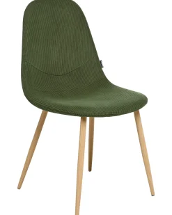 Set di 2 sedie da pranzo HILDEN Velluto a coste Verde