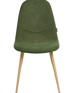 Set di 2 sedie da pranzo HILDEN Velluto a coste Verde
