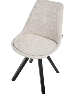 Set di 2 sedie da pranzo HEDLEY Tessuto Beige