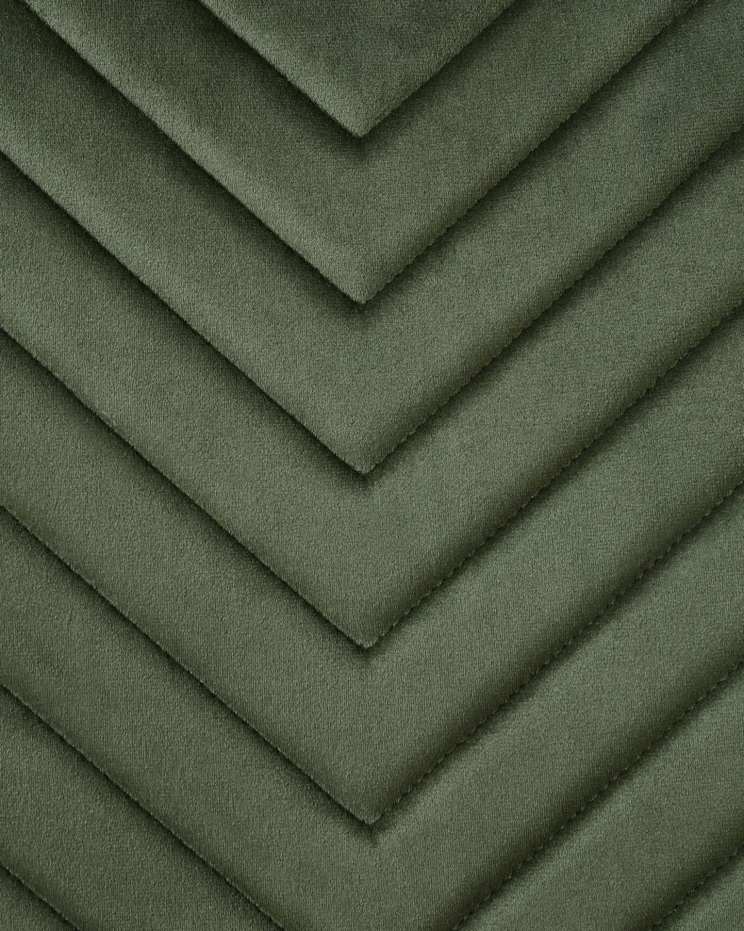 Set di 4 sedie da pranzo HAVRE Velluto Verde oliva