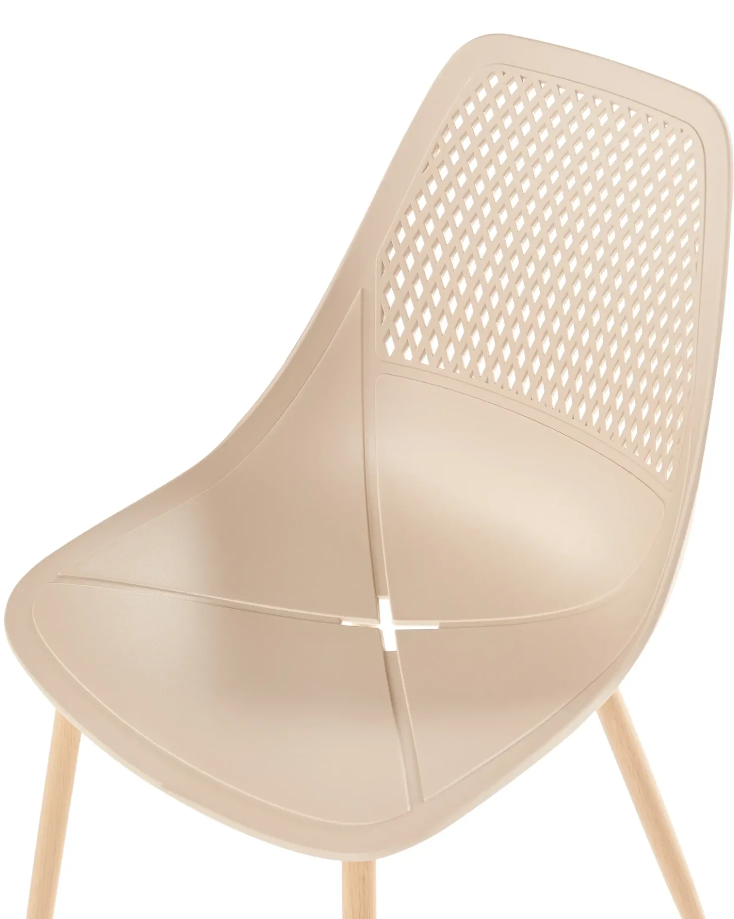Set di 4 sedie da pranzo HAZELTON Beige