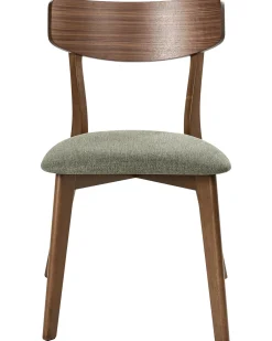 Set di 2 sedie da pranzo HOPE Legno Marrone scuro/Verde