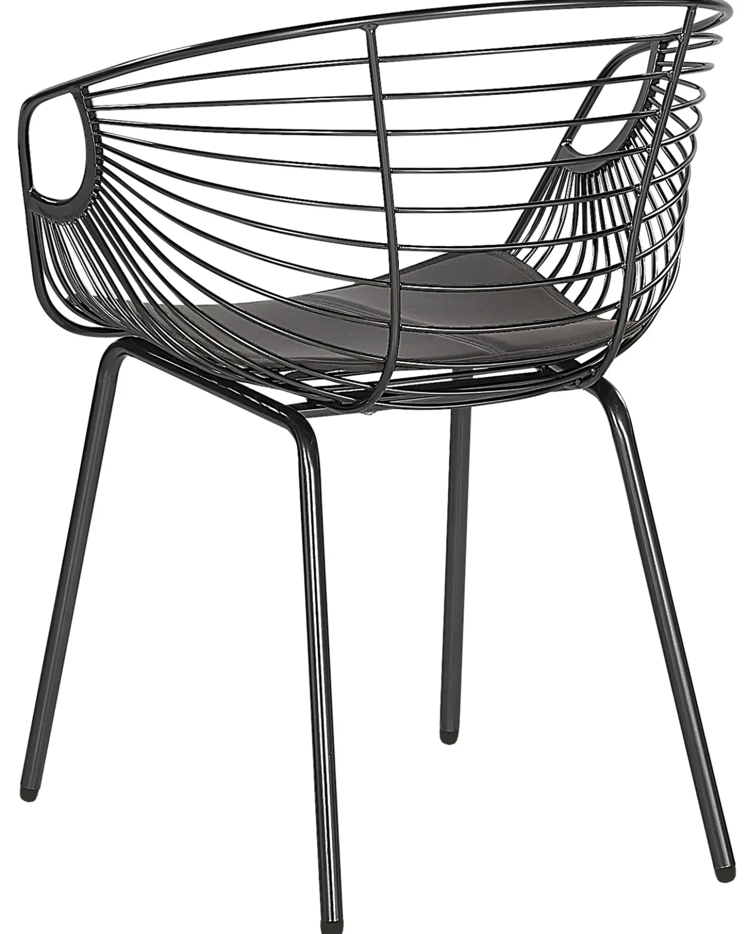 Set di 2 sedie da pranzo HOBACK Metallo Nero