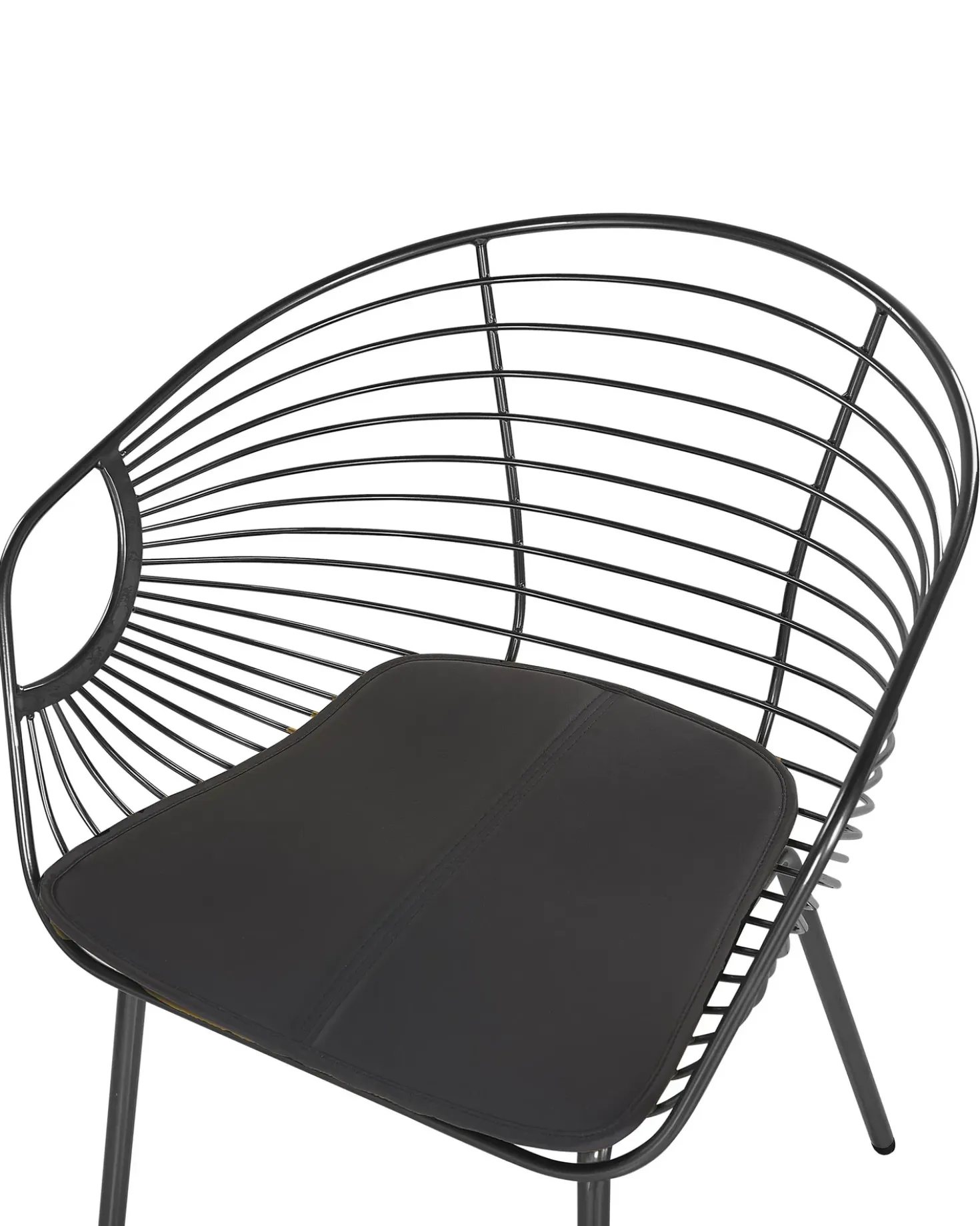 Set di 2 sedie da pranzo HOBACK Metallo Nero