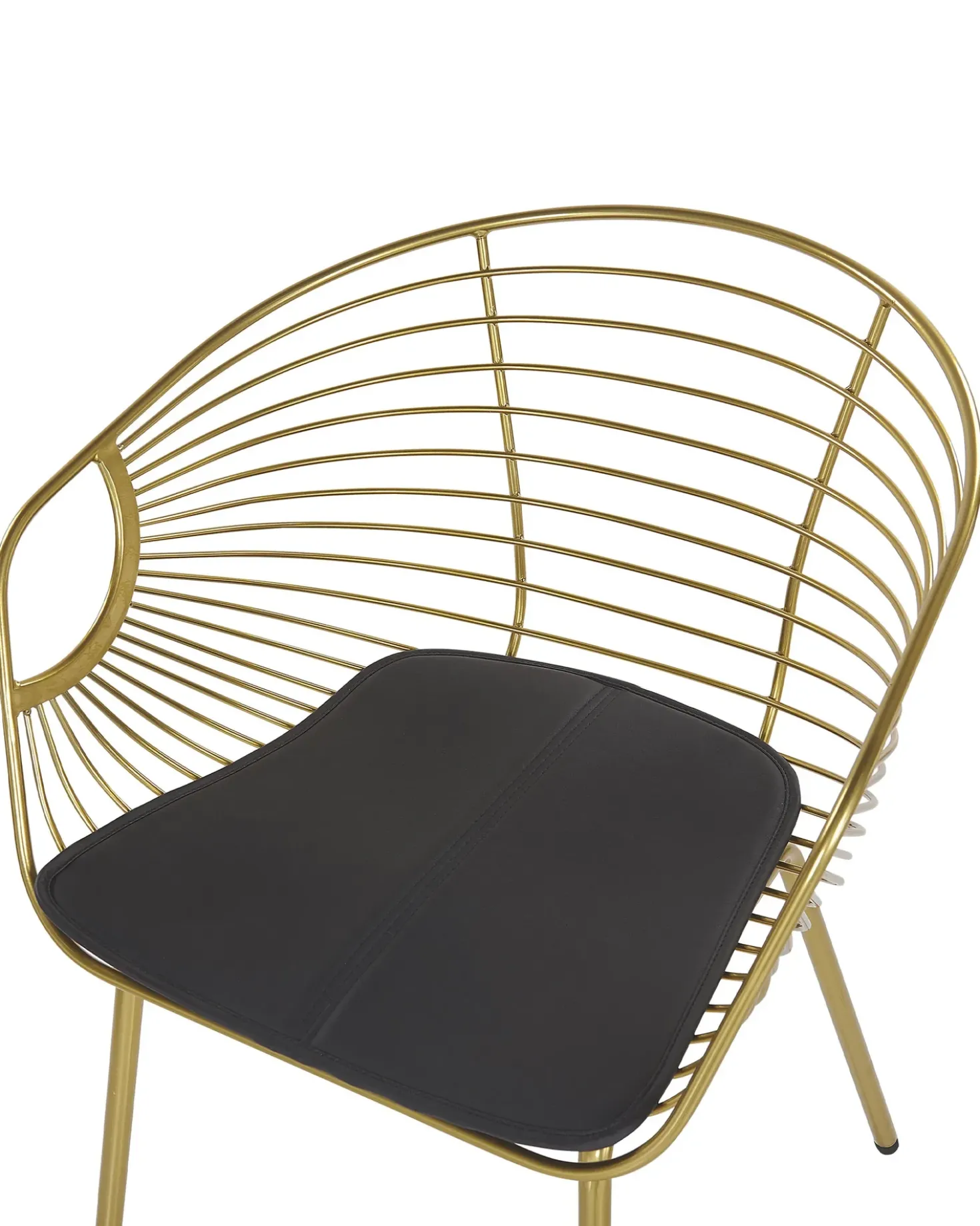 Set di 2 sedie da pranzo HOBACK Metallo Oro