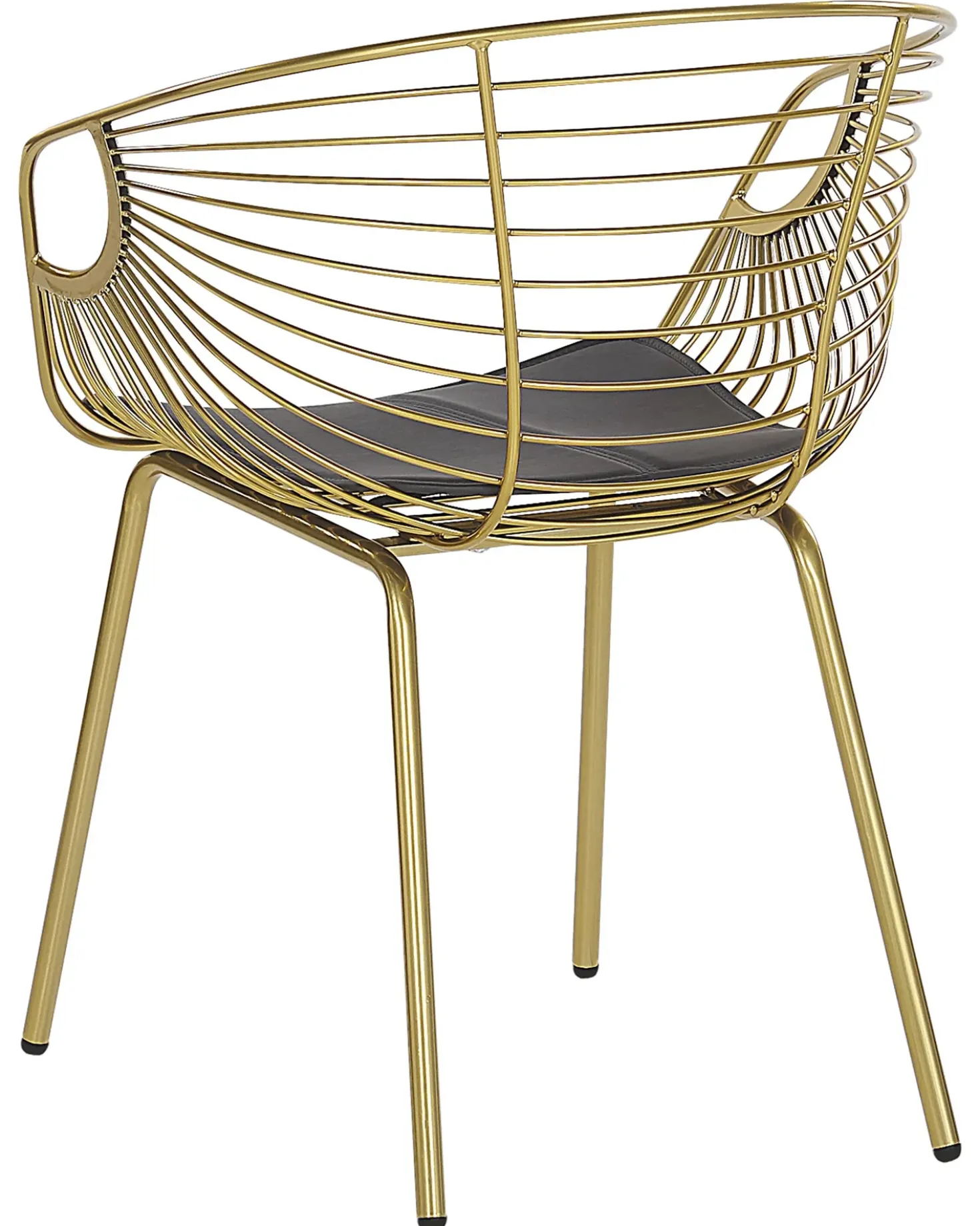 Set di 2 sedie da pranzo HOBACK Metallo Oro
