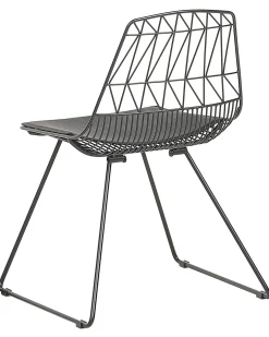 Set di 2 sedie da pranzo HARLAN Metallo Nero