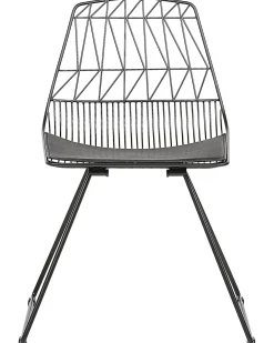 Set di 2 sedie da pranzo HARLAN Metallo Nero