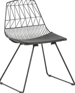 Set di 2 sedie da pranzo HARLAN Metallo Nero